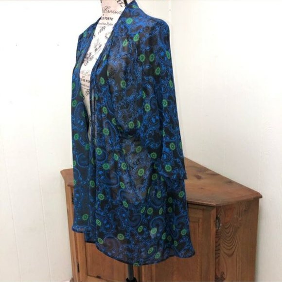 Flowy Duster Black Sheer Kimono - Picture 5 of 5